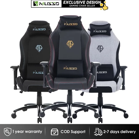 MUSSO H80 PRO Ergonomic Chair 6D Armrest and Adjustable Headrest Game Chair with Adjustable Back Height Ergonomic Office Chair Philippines